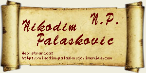 Nikodim Palasković vizit kartica